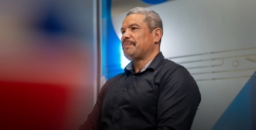 Man sitting in office