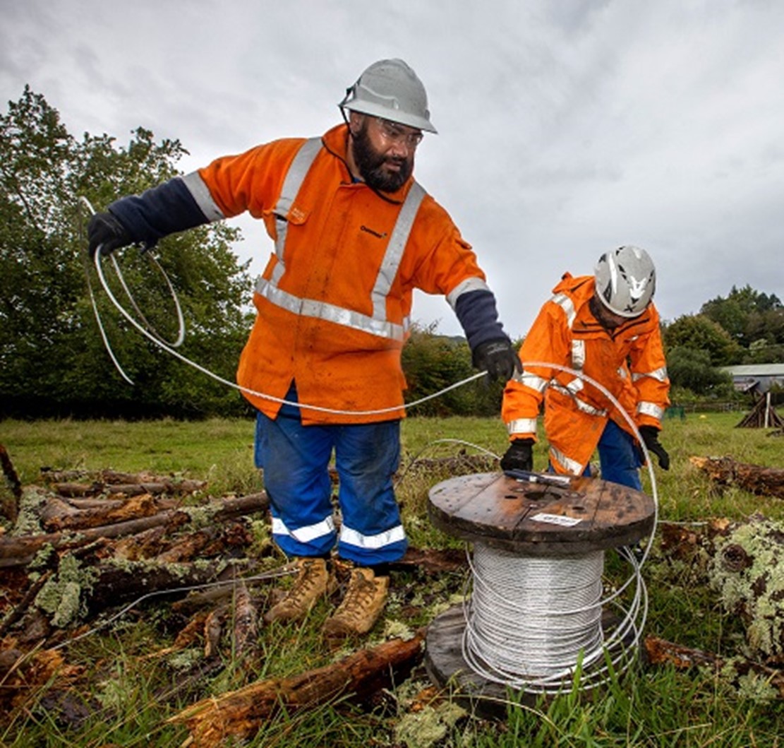 Crews carrying out repairs