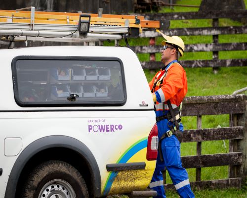 Severe winds have caused widespread outages across Powerco's network.