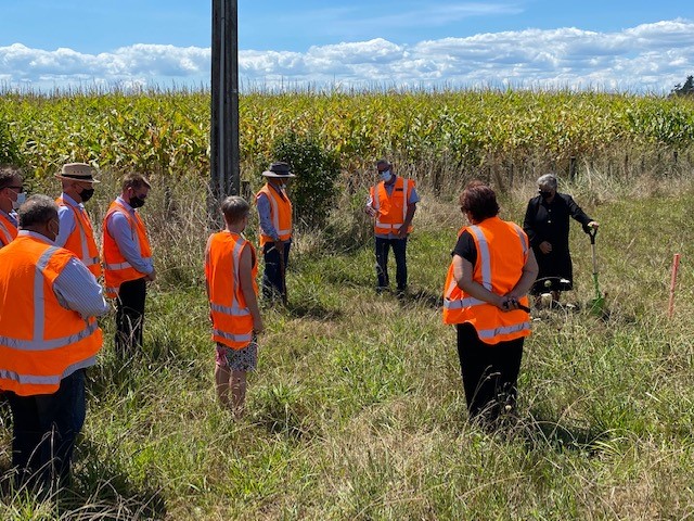 Group in high vis 