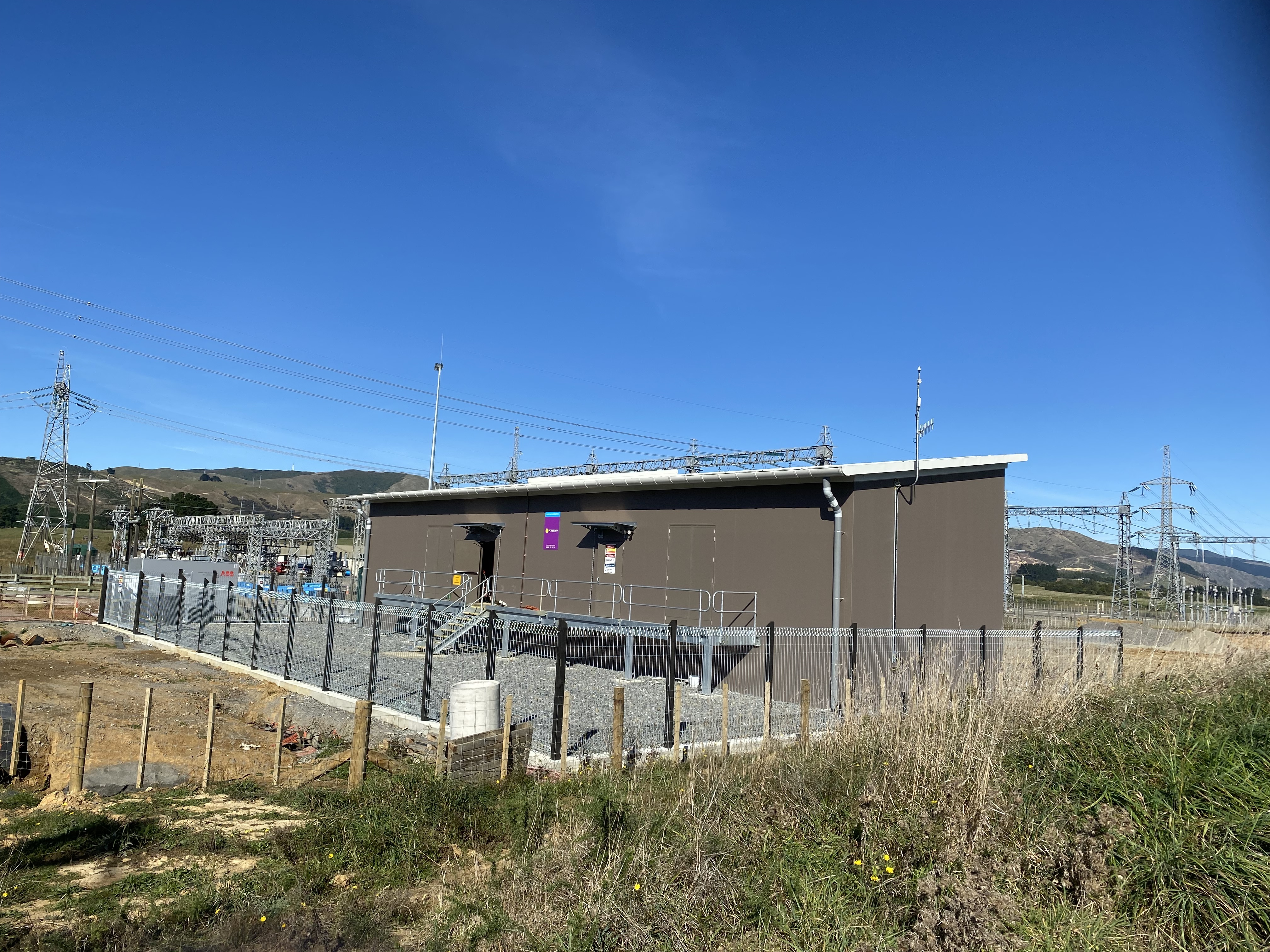 The finished Linton substation switchroom.