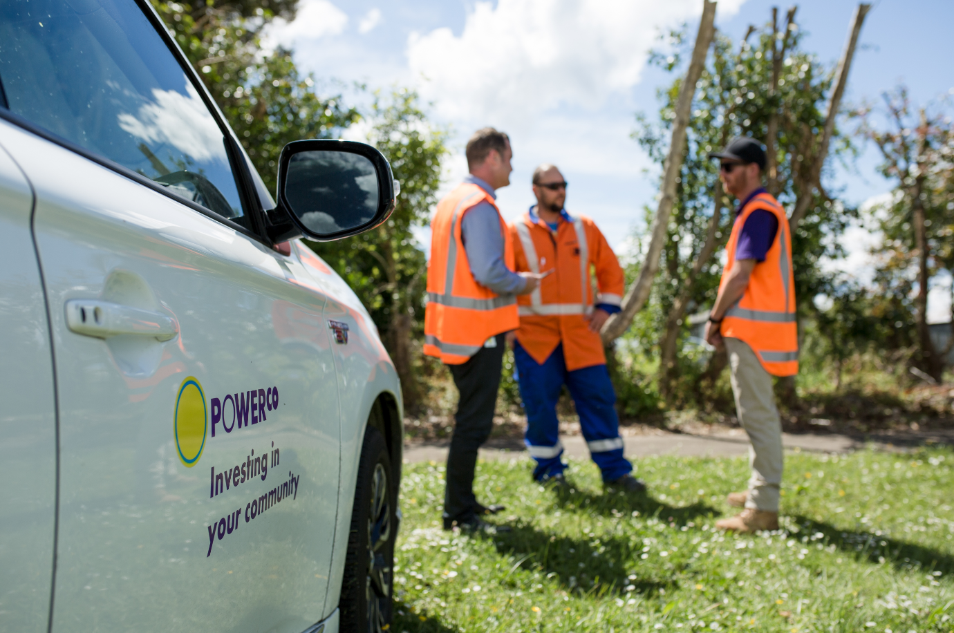 Powerco team talking