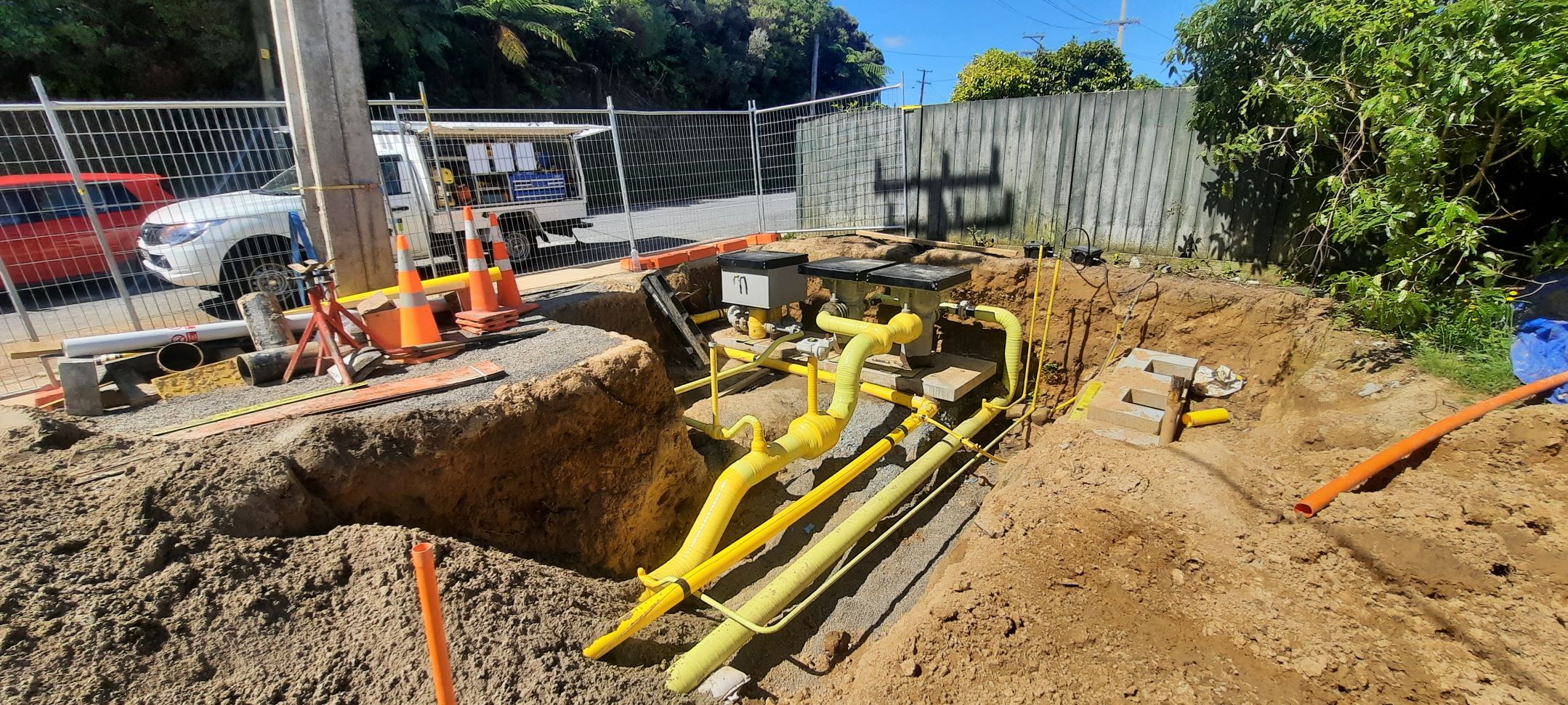 New Hutt Valley gas regulator station being installed